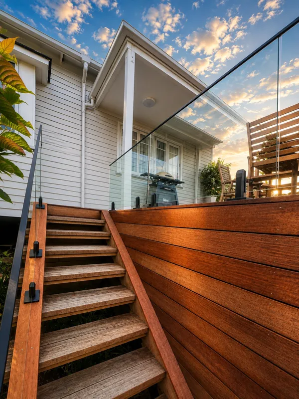 Stair balustrade by TK Glass NZ